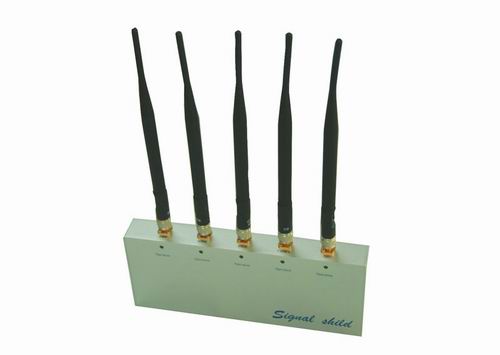 Wholesale Mobile Phone Jammer with Remote Control and 5 Antenna