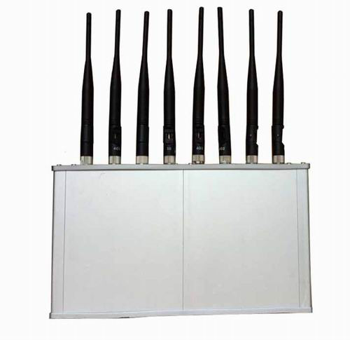 Wholesale High Power 8 Antennas 16W 3G 4G Mobile phone WiFi Jammer with Cooling Fan