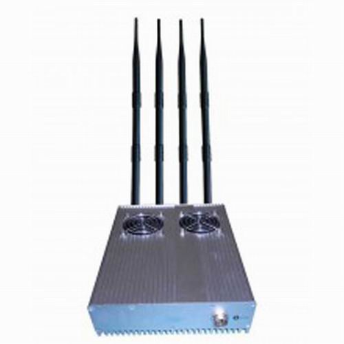 Wholesale 20W Powerful Desktop GPS 3G Mobile Phone Jammer with Outer Detachable Power Supply