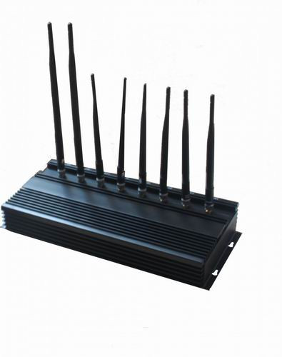 Wholesale 8 Bands High Power 3G Phone Jammer WiFi GPS LoJack UHF VHF Jammer