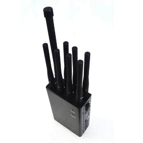 Wholesale 8 Antenna Handheld Jammers GPS Lojack and 3G 4GLTE 4GWimax  Phone Signal Jammer